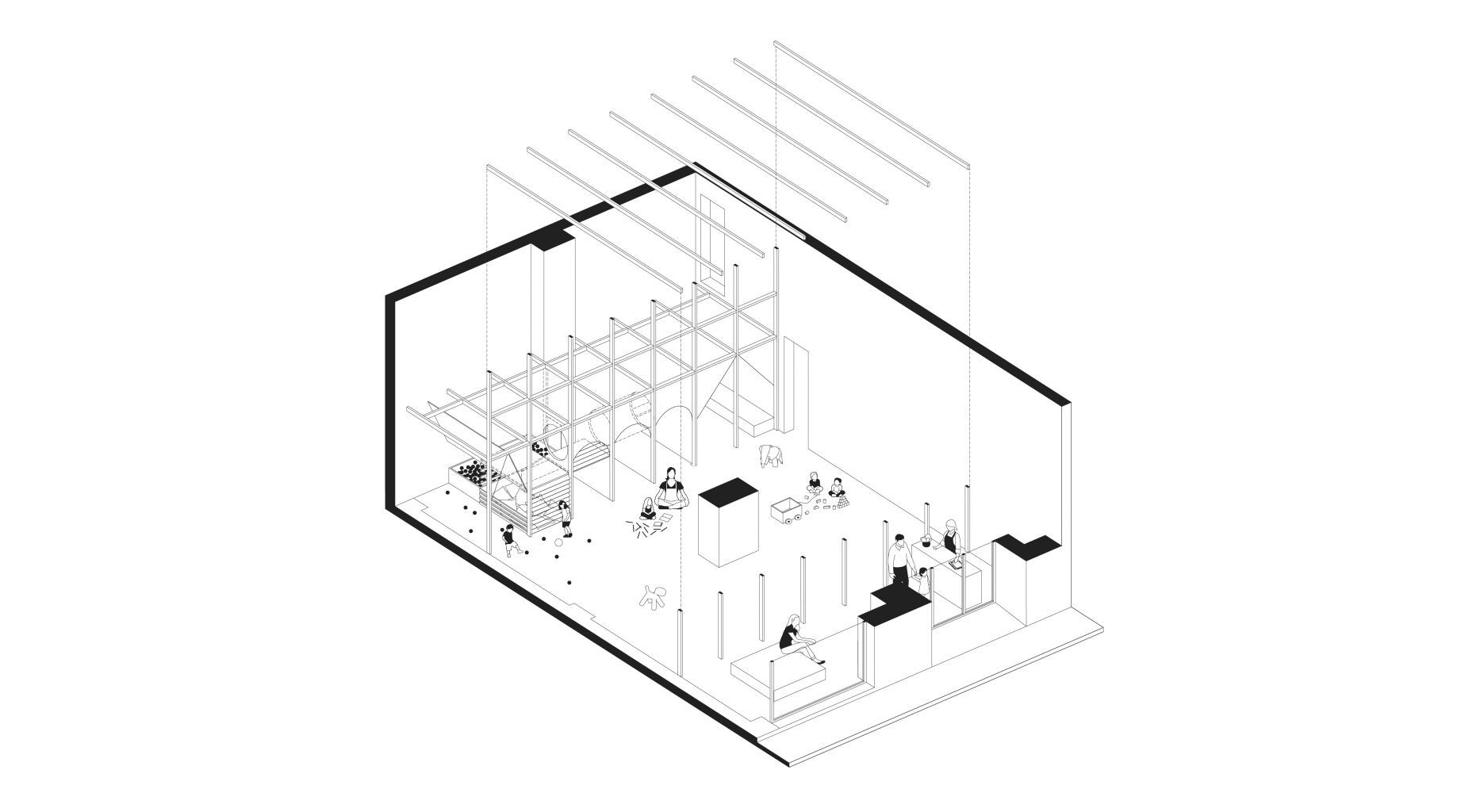 DESIGN AND CONSTRUCTION OF A PLAYROOM ON TRAVESSERA DE GRÀCIA 1
